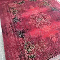 قالی قرمز طرح های جدید و تازه مد شده و بروز بازار|فرش|کرمان, |دیوار