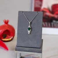 گردنبند نقره شارپ با نگین های زلال)درخشندگی۵مدرن