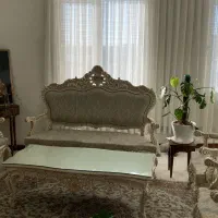 مبل ۷ نفره تمام چوب|مبلمان خانگی و میز عسلی|کرج, شهرک جهان‌نما|دیوار