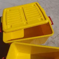 باکس یا صندوق بزرگ پلاستیکی چرخدار درب دار کد209