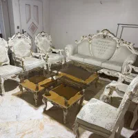 مبل ۹ نفره غذاخوری ۸ نفره تمام چوب نو نو نو