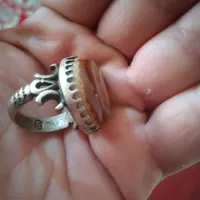 انگشتره نقره با سنگ عقیق عربستان