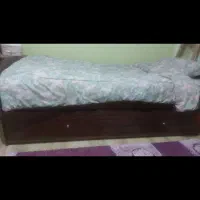 تخت یک نفره با تشک تمام ام دی اف