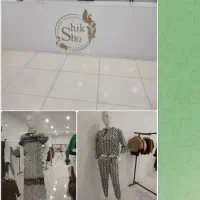 یک عدد پیشخوان و۲ عدد مانکن زنانه وتعدادی چوب کار