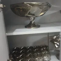 سرویس آجیل خوری ماکائو شامپاین کریستال خارجی|ظروف سرو و پذیرایی|قم, باغ شریفی|دیوار