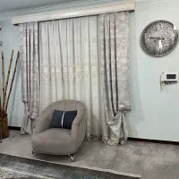 پرده پذیرایی به همراه کتیبه و چوب پرده