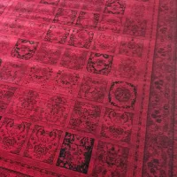 فرش۶ متری ۱۰۰۰ شانه طرح بلوچ قرمز استوک( تک و جفت)|فرش|اصفهان, برزان|دیوار