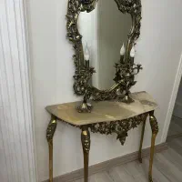 آیینه شمعدان برنز