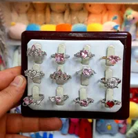 انواع انگشتر های پینترستی نگین صورتی و ... بدلیحات|بدلیجات|قم, ارم|دیوار