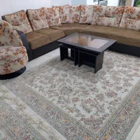 مبل ال بهمراه میز و صندلی چرخان