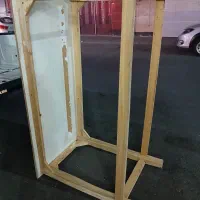 نیمکت و میز کار چوبی بزرگ