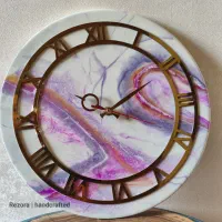 ساعت رزینی دست ساز|ساعت دیواری و تزئینی|یزد, |دیوار