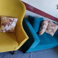 مبل هشت نفره|مبلمان خانگی و میز عسلی|شیراز, باجگاه|دیوار