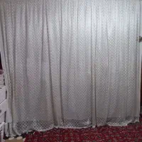 پرده توری رنگ سفید
