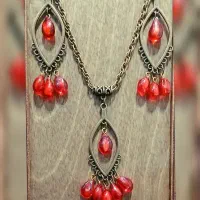 نیم ست لوزی انار