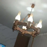 لوستر 6شاخه با 3شاخه در حدنو سالمه