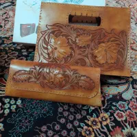 کیف چرم مجلسی زنانه وقندان فیروزه کوب مسی