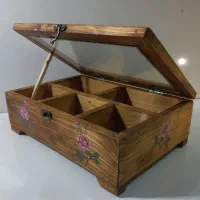 باکس تی بگ تمام چوب نقاشی شده|صنایع دستی و سایر لوازم تزئینی|بجنورد, |دیوار