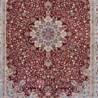 یک تخته فرش ۶ متری  ابریشم بهشتی تبریز