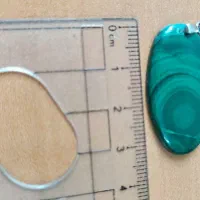 آویز مالاکیت طبیعی