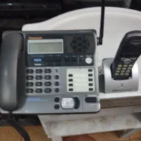 تلفن بی سیم بیسیم پاناسونیک دو لاین|تلفن رومیزی|تهران, خزانه|دیوار