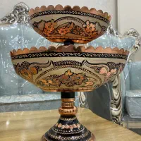 ظروف مسی قلم کاری|ظروف سرو و پذیرایی|تهران, تختی|دیوار
