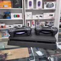 Ps4 اسلیم دو دسته اصلی تمیز|کنسول، بازی ویدئویی و آنلاین|اراک, |دیوار