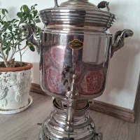 سماور 20 لیتری برادران سیفی برنج بدنه نیکل و کروم