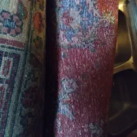 فرش طبیعی کارکرده وگل طبیعی