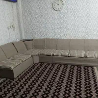 مبل ال هفت نفره با جلو مبلی سالم