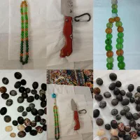 چاقو قدیمی تسبیح سنگ ودون داز