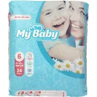 پوشک مای بیبی 24 عددی سایز ۶ 200 تومن