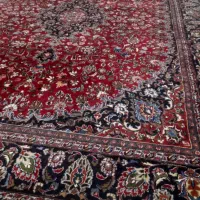 فرش مشهد کارکرده سالم  لاکی تمیز