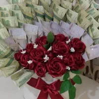 گل رز روبانی|گل مصنوعی|خاروانا, |دیوار