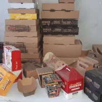 کارتن جعبه پیتزا شیرینی تخم مرغ فست فود