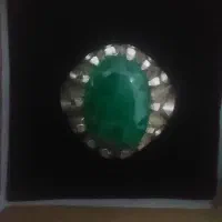 انگشتر نقره زمرد زامبیا