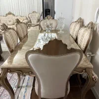 میز ناهارخوری ۶ نفره استیل|میز و صندلی غذاخوری|قزوین, |دیوار