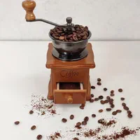 آسیاب قهوه خردکن دستی پایه چوبی|قوری، کتری، قهوه‌ساز دستی|تهران, تهرانپارس غربی|دیوار