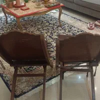 صندلی عتیقه (جفت) بیش از ۱۰۰ سال قدمت هندی|کلکسیون اشیاء عتیقه|تهران, نظامی گنجوی (توانیر)|دیوار