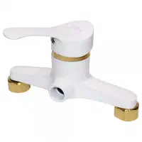 شیر آلات سفید طلایی|لوازم حمام|شادگان, |دیوار