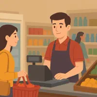 نیروی سوپر مارکت فروشنده