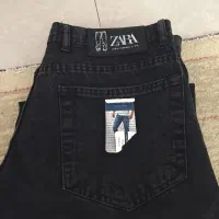 شلوار زارا سایز ۳۲ زغالی