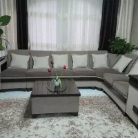 مبل ال 7نفره با جلو مبلی|مبلمان خانگی و میز عسلی|قزوین, |دیوار