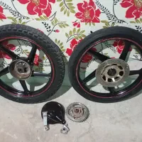 رینگ اسپرت پنج پر با لاستیک|قطعات یدکی و لوازم جانبی|جونقان, |دیوار