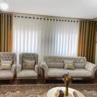 پرده حریر و‌ مخمل با دوخت پانچ و مینیمال|پرده، رانر، رومیزی|شیراز, وصال|دیوار