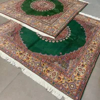 فرش دستباف (بساک)جفت ۲در۲ کف ساده زیبا|فرش|مشکین‌دشت, |دیوار