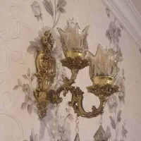 دیوارکوب کریستالی|لوستر و چراغ آویز|مشهد, کوثر|دیوار