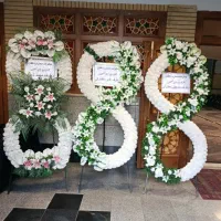 اجاره / کرایه تاج گل مصنوعی ترحیم(خیریه)