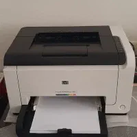 پرینتر رنگی لیزری hp cp1025nw (سالم،خانگی) وای فای
