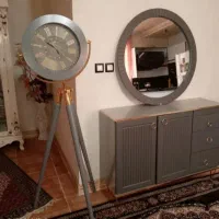 آینه کنسول وساعت|بوفه، ویترین، کنسول|کرمانشاه, |دیوار